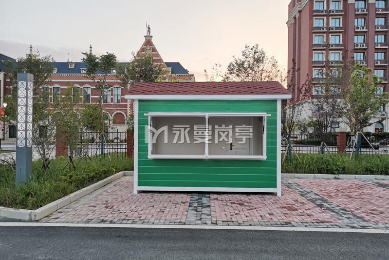金属雕花板售货亭 
