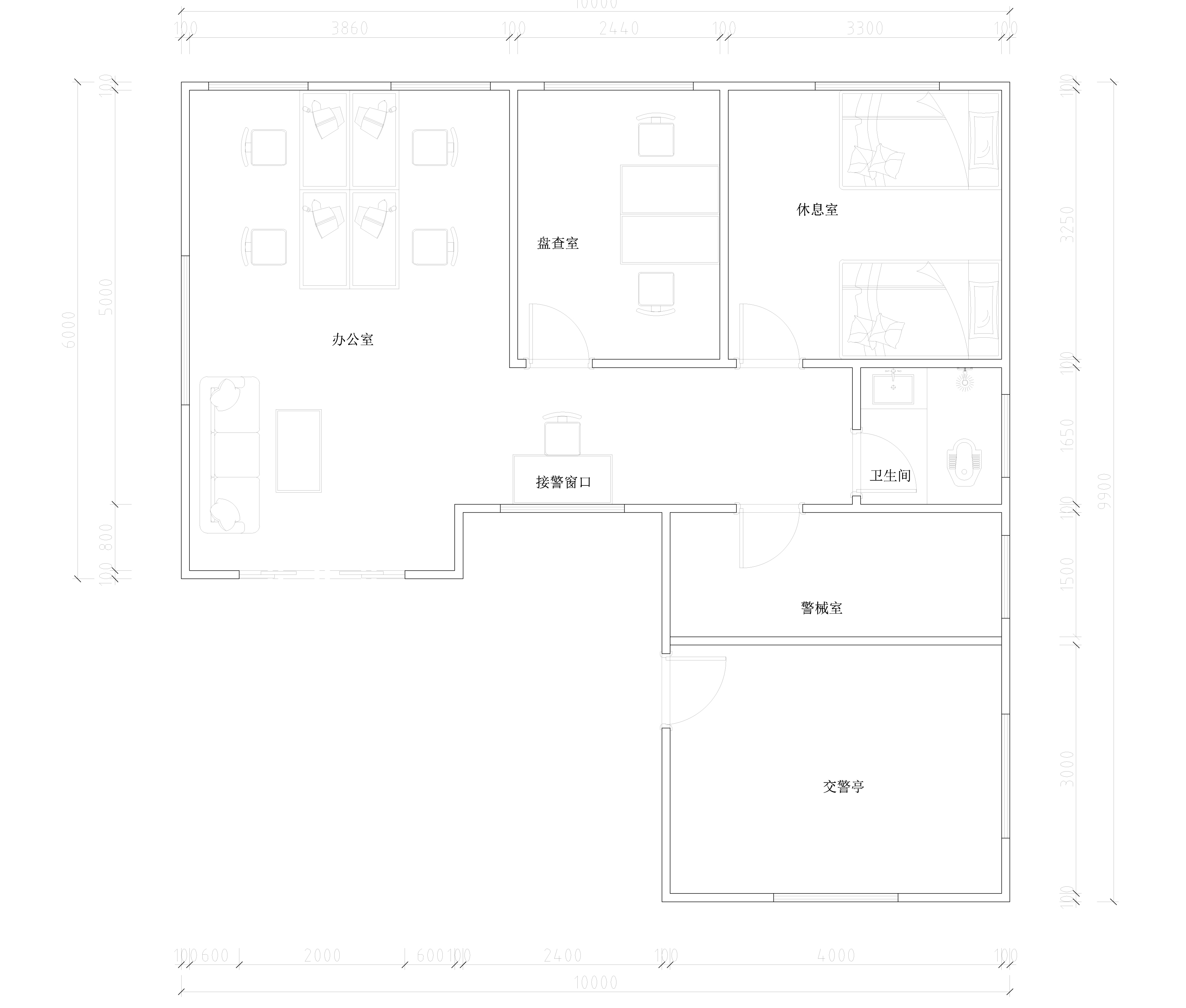 派出所平面设计图纸图片